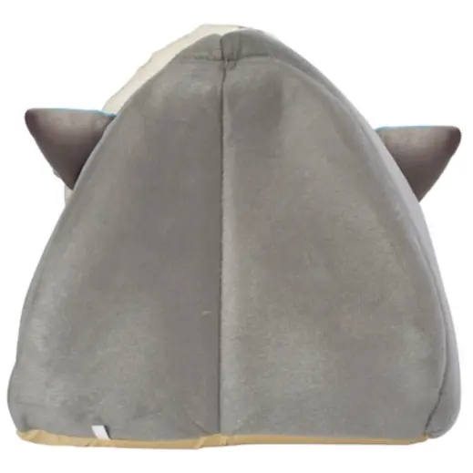 Cat Plush Bed Grey-Sky Blue Back